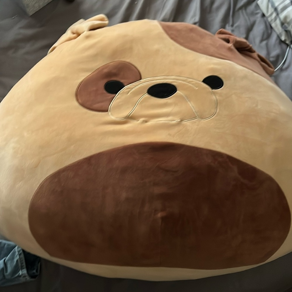 huge squishmallow brown dog